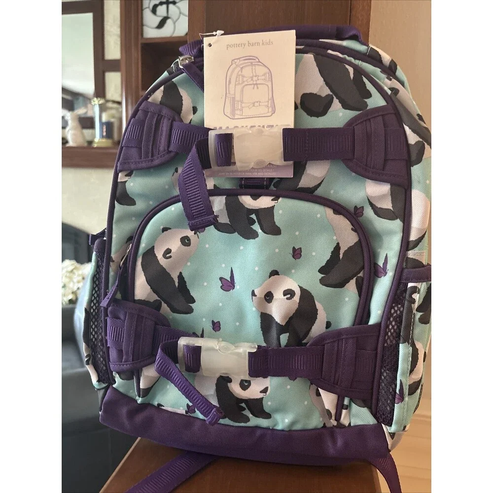 School Pottery barn BACKPACK LUNCH SET Travel Bag Panda girl Birthday gift🌈